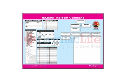 DMS-05566 HAZMAT Incident Command Worksheet Pad